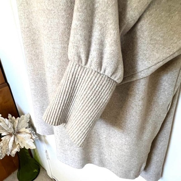 ANTHRO OATMEAL BEIGE MAEVE COWL NECK TUNIC TOP SIZE XL - Picture 9 of 12